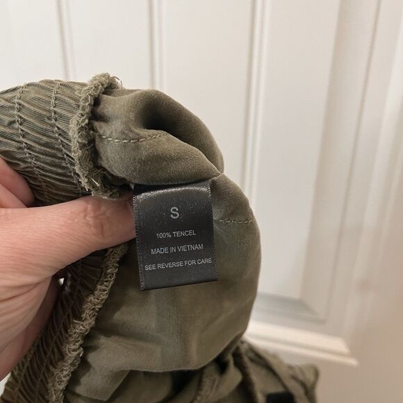 Wishlist High Waisted Shorts with Drawstring Womens Size S Army Olive Green - Picture 8 of 9